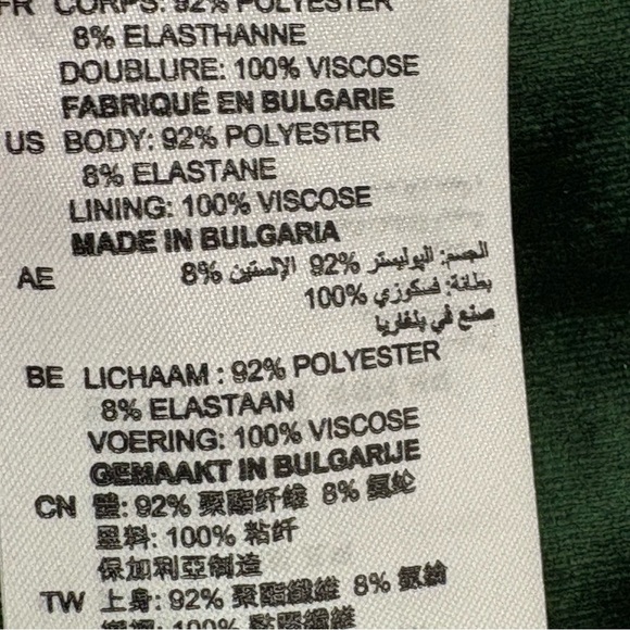 SANDRO Emerald Green Velvet Mini Skirt 3 (US 8) - Picture 6 of 15